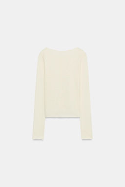 CAMISETA R?STICA BOTONES / Crudo - Zara фото 6