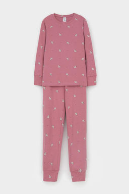 К 1552/пепельная роза,смешные зебры пижама дет