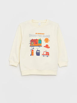 Bask?l? Uzun Kollu Erkek Bebek Sweatshirt 2li - Waikiki фото 3