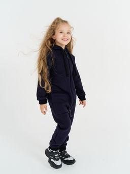 Комбинезон с накладным карманом Ежевика утепленный - Bungly фото 2