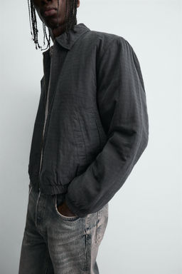 TEXTURED QUILTED JACKET - Zara фото 6