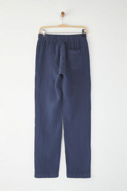 TRENDYOL MAN Premium Gri %100 Keten Straight Fit Lastikli Beli Baglamal? Pantolon TMNSS24PL00018 - Trendyolmilla фото 23