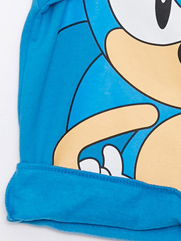 Bisiklet Yaka Sonic Bask?l? Uzun Kollu Erkek ?ocuk Sweatshirt - Waikiki фото 3