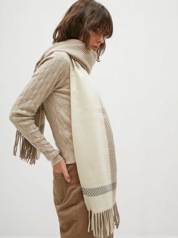 Conso/KSP210342 - cappuccino Палантин