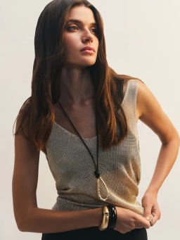 Топ из вискозы с люрексом / Zarina