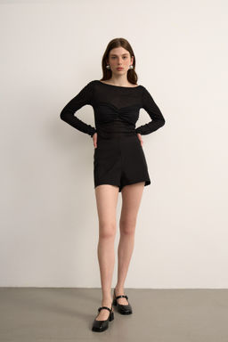 Шорты мини из костюмной ткани - Mollis фото 2