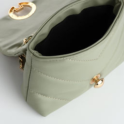 Сумка женская мессенджер на клапане, 17.5×6×14.5 см, оливковая