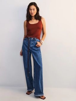 Базовый топ с широкими бретелями LUCKY0526-21 / Zarina