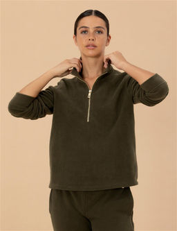 Kahverengi Regular Fit Polar Sweatshirt - Pierre cardin фото 3
