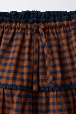 CHECK BERMUDA SKIRT - Zara фото 3