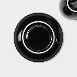Кофейная пара фарфоровая Magistro Coffee time, 2 предмета: чашка 80 мл, блюдце d=11,5 см, цвет чёрный  фото 7
