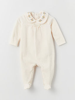 Bisiklet Yaka K?z Bebek Tulum(0-12 Ay Patikli, 12 Ay+ Patiksiz)