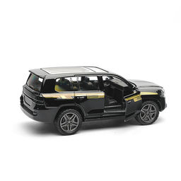 Чёрная инерционная машинка с прозрачной крышей die-cast,1:32, открывающиеся двери