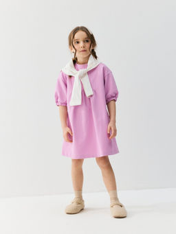 Платье из джинскота Сиреневый крокус - Bungly фото 6