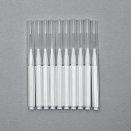 Щёточки - мини для бровей и ресниц, набор - 10 шт., 7×0.5 см, белая