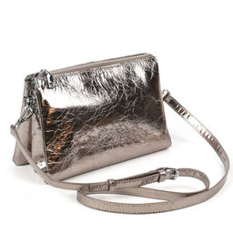 Женская кожаная сумка через плечо с тремя отделениями 0102-11 - Cidirro фото 2