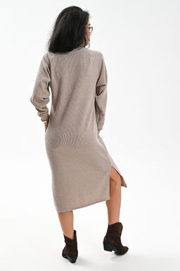 Платье теплое в рубчик