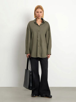 Рубашка в стиле гранж, B3074/fern