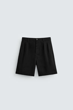 RELAXED FIT BERMUDA SHORTS WITH PLEATS - Zara фото 15