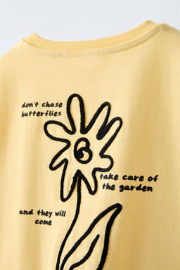 EMBROIDERED CORD T-SHIRT - Zara фото 3