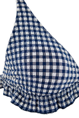 Ekose Desenli Ucgen Dokulu F?rf?rl? Kapl? Dusuk Bel Regular Bikini Tak?m? TBESS26BT00025 - Trendyolmilla фото 2