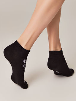 Цена за 2 пары. Носки Короткие CONTE ACTIVE Носки женские черный - Conte elegant фото 7