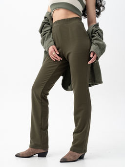 Брюки футер 2-х нитка,хаки - Binita фото 3