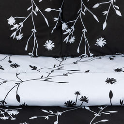 Постельное бельё Этель Дуэт Flowers (вид 3) 143х215 см - 2 шт, 220х240 см, 70х70 см -2 шт, поплин 125 г  фото 4