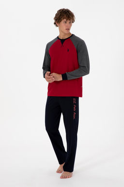 Erkek Bordo Pijama Tak_m_ Sepette S_rpriz _ndirim - U.s. polo assn фото 4