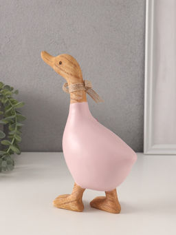 Фигурка полистоун «Утка с ромашками и тюльпанами», 17×7.5×21.5 см