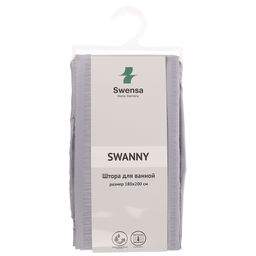 Шторка SWANNY для ванной 180*200 см GRANIT3, SWC-80-24-GRY/ TRQ арт. 461-645, 461-669 - Полимербыт фото 5