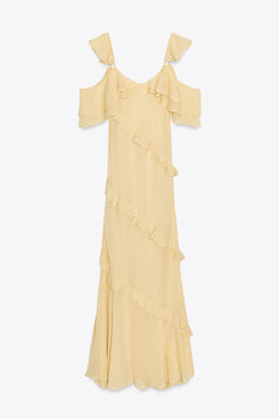 RUFFLED COMBINATION DRESS - Zara фото 11