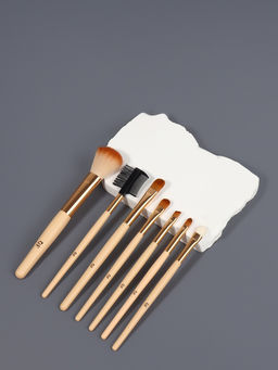 Набор кистей для макияжа PASTEL BLUSH, 7 шт., чехол на кнопке