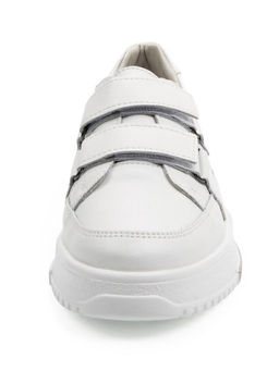 03-C138-9 WHITE Полуботинки спортивные женские (натуральная кожа)