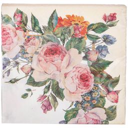 САЛФЕТКИ БУМАЖНЫЕ LEFARD ПИОНЫ 33*33СМ, 3СЛОЯ, 20ШТ  фото 2