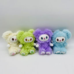 Брелок мягкая игрушка Мишка пушистый в ассортименте