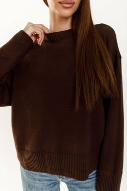 4103 ТЕМНО-БЕЖЕВЫЙ СВИТЕР - Karolina фото 15