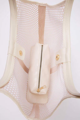 Nude File Detayl? Yavrulu Kad?n Maxi/Buyuk Tote Omuz Cantas? TAKSS25OC00075 - Trendyolmilla фото 5