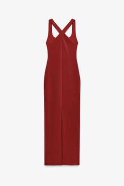 LONG POLYAMIDE DRESS - Zara фото 7