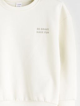 Bisiklet Yaka Erkek ?ocuk Sweatshirt