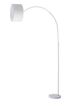 Торшер напольный BayerLux «Атлант», Е27, 40 Вт, подставка камень, 26×55×185 см, белый