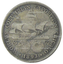 1/2 доллара (50 центов) 1893 года США Колумбийская выставка в Чикаго
