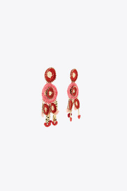 COMBINED CROCHET EARRINGS - Zara фото 2