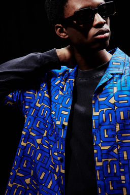 Camisa resort estampada Oversized Fit - H&m фото 4