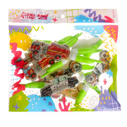 Цена за 12 шт. Головоломка «Транспорт» со свистком, виды МИКС