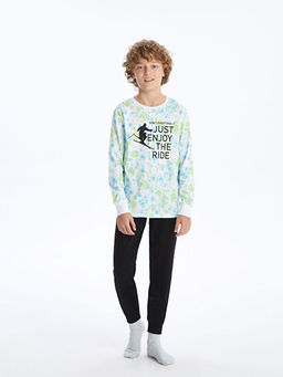 Bisiklet Yaka Erkek ?ocuk Pijama Tak?m?