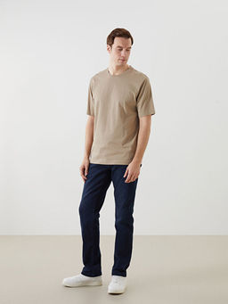 Bisiklet Yaka Penye Erkek Ti??rt