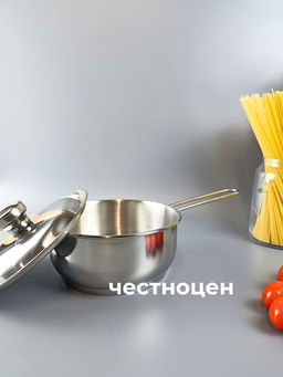 Ковш с крышкой "Традиция" -1,0л, 160 мм, ТРС, КМ 3с106 (1с106)