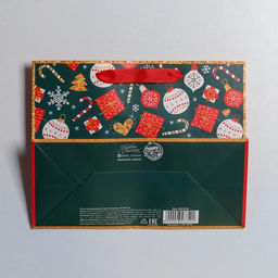 Цена за 2 шт. Пакет подарочный новогодний ламинированный «Счастья в Новом году», MS 23 х 18 х 10 см