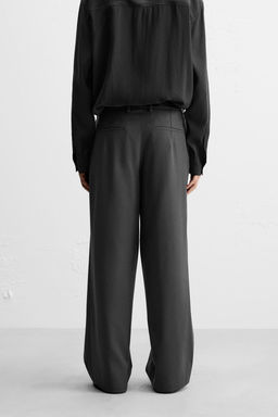 WIDE-FIT PLEATED TROUSERS - Zara фото 13